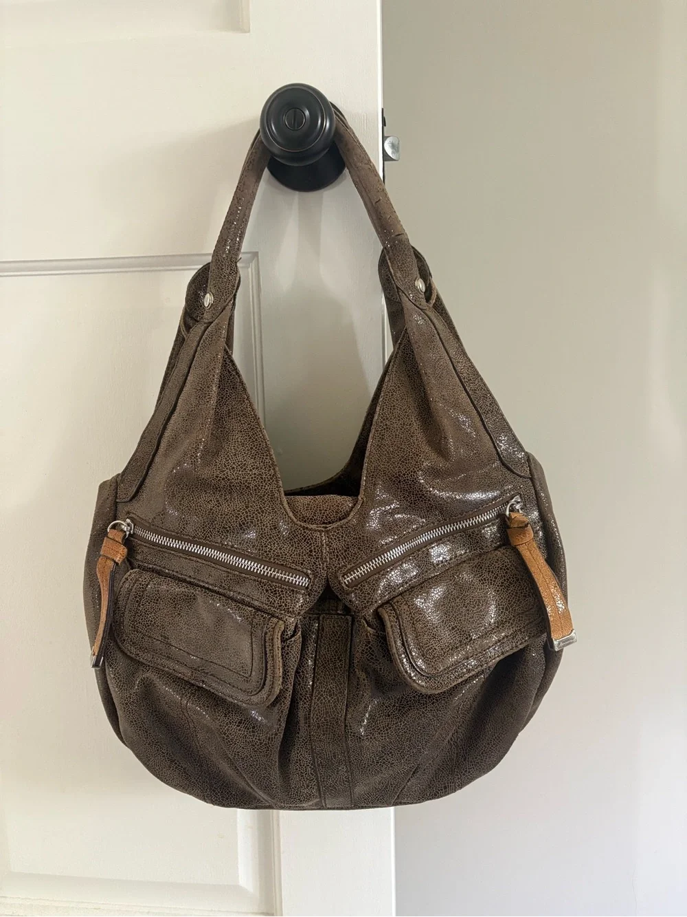 B. Makowsky leather hobo bag